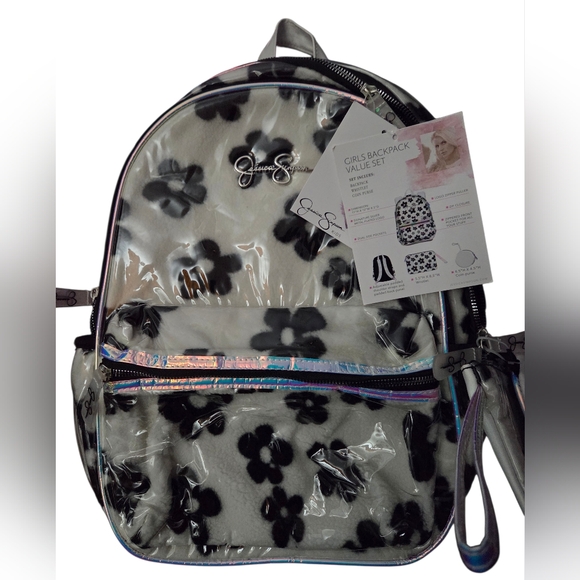 Jessica Simpson - NEW Set of 3 Girls or Women's Backpack Coin Purse & Wristlet - Picture 2 of 8